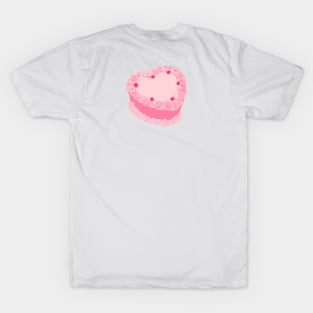 Pink heart shape cake T-Shirt